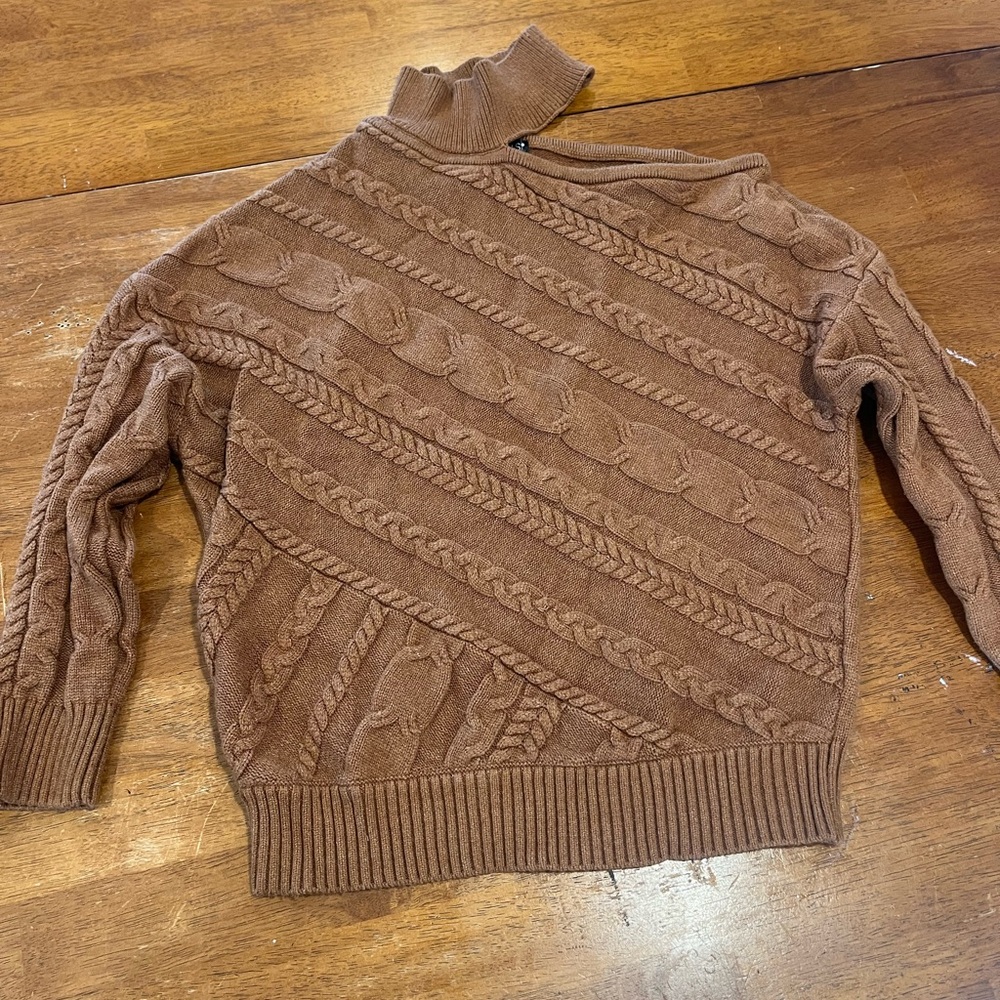 VENUS Warm Tan Knit Sweater